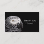 Grau-Papagei Visitenkarte (Vorderseite)