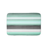 Grau Pastel Minze Grüne Aquarellmuster Muster Badematte (Vorderseite)