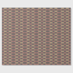 Grau Peach Pink Brick Wall Geschenkpapier