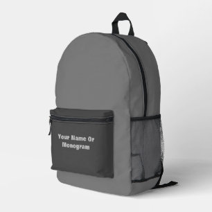 Grau personalisieren bedruckter rucksack