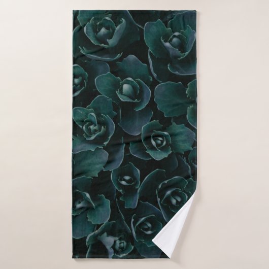 GRAU PETAL BLUME IM BLUME BADEHANDTUCH (Badehandtuch)