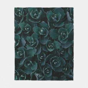 GRAU PETAL BLUME IM BLUME FLEECEDECKE