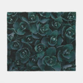 GRAU PETAL BLUME IM BLUME FLEECEDECKE (Vorderseite (Horizontal))