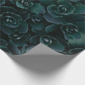 GRAU PETAL BLUME IM BLUME GESCHENKPAPIER (Ecke)