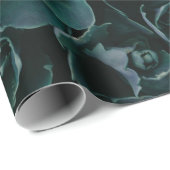 GRAU PETAL BLUME IM BLUME GESCHENKPAPIER (Rolleneckpunkt)