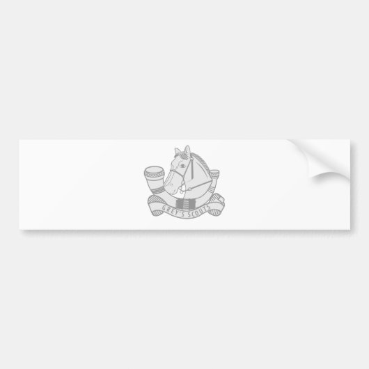 Grau-Pfadfinder Autoaufkleber (Vorne)