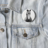 Grau, Pferd, Schwarz und Weiß Button (Beispiel)