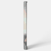 Grau-, Pfirsich- und Grünes Trendy-Muster Samsung Galaxy Hülle (Linke Seite)