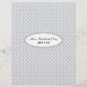 Grau & Pink Bachelorette Word Scramble Game (Rückseite)