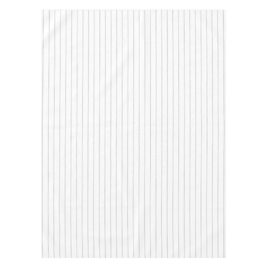 Grau pinstripe mit 1,5 cm breiten Streifen Tischdecke (Vorderseite)