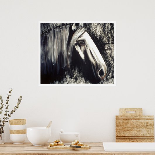 Grau Poster (Küche)