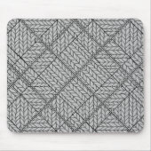 GRAU RAUTE STRICK Maus Pad Mousepad (Vorne)