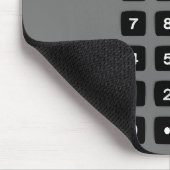 Grau-Rechner mit Name Mousepad (Ecke)