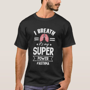 Grau Ribbon World Asthma Day Support Asthma Awaren T-Shirt