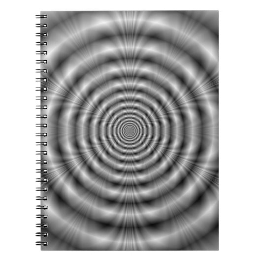 Grau-Rings-Notebook Notizblock (Vorderseite)