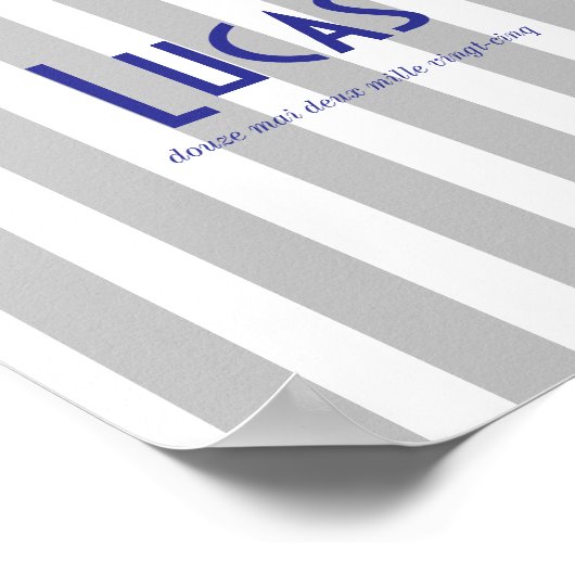 Grau Riviera Poster (Ecke)