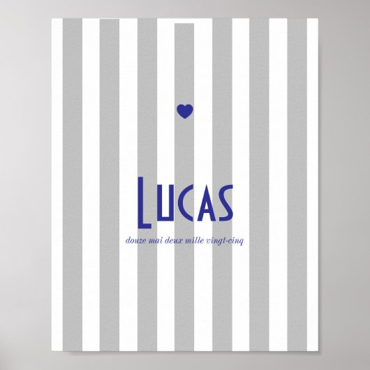 Grau Riviera Poster (Vorne)