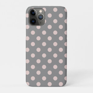 Grau & Rosa Blush Punkte Punkt Modern Case-Mate iPhone Hülle