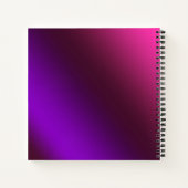 grau, rosa lila notizblock (Rückseite)