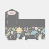 Grau-Rosa Modernes Brautparty Geschenkschachtel (Ungefaltet)