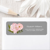 Grau | Rosa Rücksendeadressen-Aufkleber (Insitu)