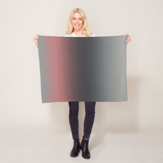 Grau, rosa, schwarzer Farbverlauf, Ombre. Fleecedecke