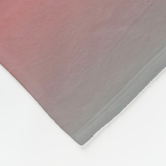 Grau, rosa, schwarzer Farbverlauf, Ombre. Fleecedecke (Ecke)