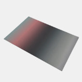Grau, rosa, schwarzer Farbverlauf, Ombre. Fußmatte (Schrägansicht)