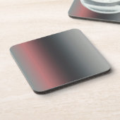 Grau, rosa, schwarzer Farbverlauf, Ombre. Getränkeuntersetzer (Linke Seite)