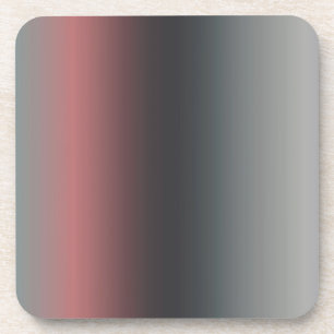Grau, rosa, schwarzer Farbverlauf, Ombre. Getränkeuntersetzer