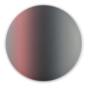 Grau, rosa, schwarzer Farbverlauf, Ombre. Keramikknauf (Vorderseite)