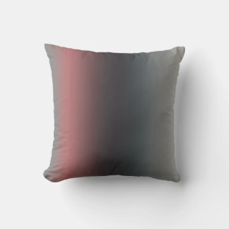 Grau, rosa, schwarzer Farbverlauf, Ombre. Kissen