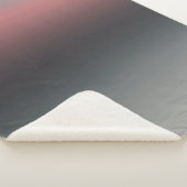 Grau, rosa, schwarzer Farbverlauf, Ombre. Sherpadecke (3/4)