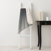 Grau, rosa, schwarzer Farbverlauf, Ombre. Sherpadecke (Beispiel)