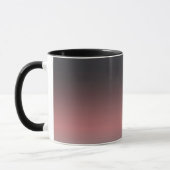 Grau, rosa, schwarzer Farbverlauf, Ombre. Tasse (Links)