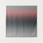 Grau, rosa, schwarzer Farbverlauf, Ombre. Wandteppich (Vorderseite (Horizontal))