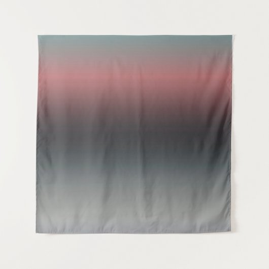 Grau, rosa, schwarzer Farbverlauf, Ombre. Wandteppich (Vorderseite (Horizontal))