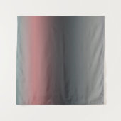 Grau, rosa, schwarzer Farbverlauf, Ombre. Wandteppich (Vorderseite)