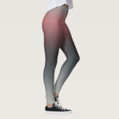 Grau, rosa, schwarzer Verlauf, Ombre. Leggings (Rechts)