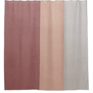 GRAU-ROT-STRIPED-WALLPAPIER DUSCHVORHANG