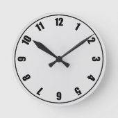 Grau Runde Wanduhr (Vorderseite)