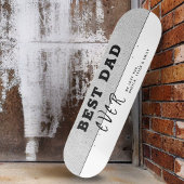 Grau Rustikaler Bester Vater je Typografie Vaterta Skateboard