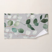 GRAU SAGE GRÜNES BOTANISCHES BADEZIMMER TOWEL SET (Handtuch)
