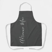 Grau-Schatten, einfach Personalisiert Schürze (Vorderseite)
