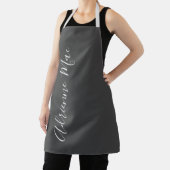 Grau-Schatten, einfach Personalisiert Schürze (InSitu)