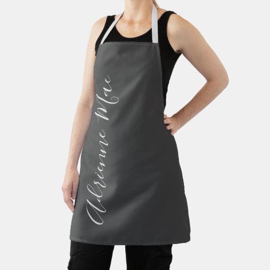 Grau-Schatten, einfach Personalisiert Schürze (InSitu)