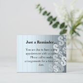 Grau schattiert Dollar-Zeichen-Finanzentwurf Ankündigungspostkarte (Stehend Vorderseite)