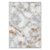 Grau-schlichtes Marmor Elegante Hochzeit-Tischnumm Tischnummer (Rückseite)