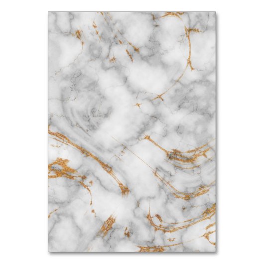 Grau-schlichtes Marmor Elegante Hochzeit-Tischnumm Tischnummer (Rückseite)