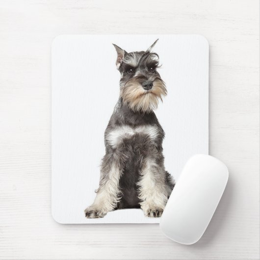 Grau Schnauzer Welpe Hund Mousepad (Mit Mouse)